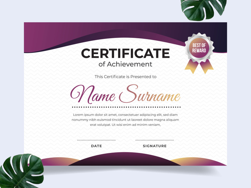 This professional Elegant Certificate Template design is stylishly and uniquely conceptualized so that posts for your company’s marketing tools are always dynamic and fresh. Suitable for companies engaged in all fields, businessmen, and independent online businesses.  FEATURES  – Exclusive Fresh and Modern Design  – File Vector AI/EPS  – Size A4 High Resolution  – Full Editable & Scalable   Thank you for visiting our item  Hope you like it!