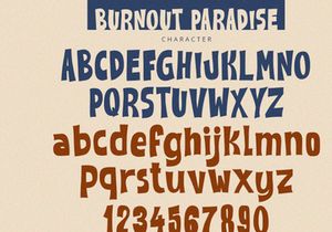 Burnout Paradise - Display Font