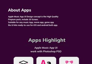 Apple Music App UI Kit