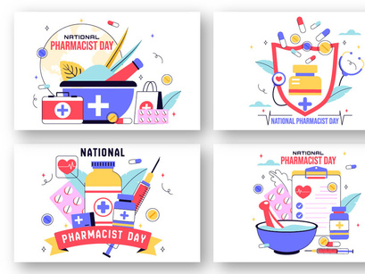 10 National Pharmacists Day Illustration