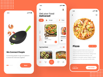 Food delivery App design preview picture