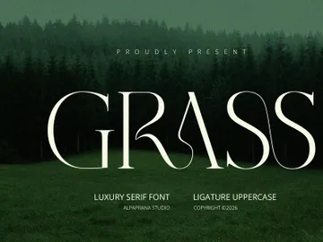 Grass - Serif Font preview picture