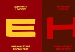 Emaro - Playful Display Font