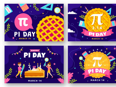 12 Happy Pi Day Illustration