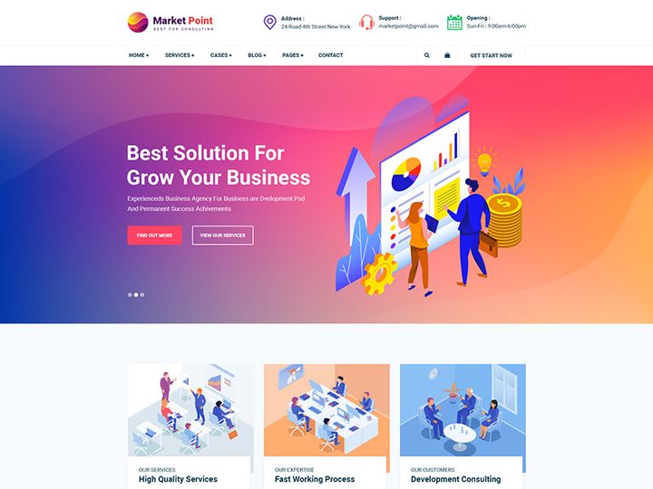 Business And Agency PSD Template