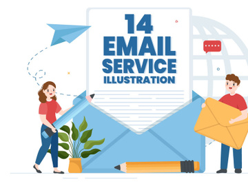14 Email Marketing Service Illustration preview picture