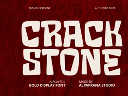 Crack Stone - Display Font preview picture
