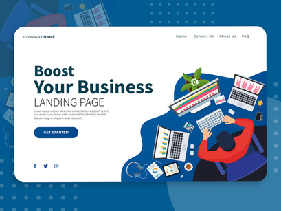 Business Boost - Landing Page Illustration