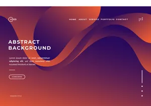 3d Abstract Background Orange
