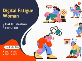 Digital Fatigue Woman preview picture