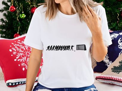 Evolution of humans reading from left to right in a historical sequence