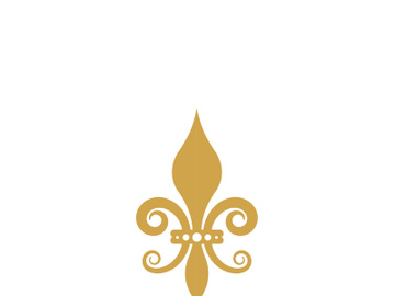 Fleur de lis vector icon preview picture