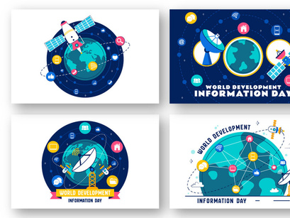 10 World Development Information Day Illustration