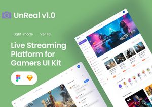 UnReal v1.0 - The Live Streaming UI KIt