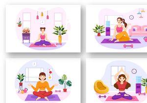 17 Yoga and Meditation Practices Illustration