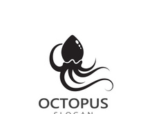 Octopus logo image design icon illustration animal vector