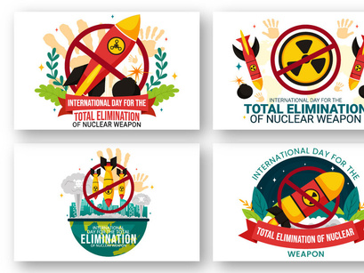 10 Day for the Elimination of Nuclear Weapon Illustration