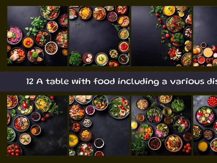 A table with food including a various dishes