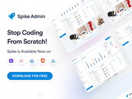 Spike Bootstrap Free Admin Dashboard Template preview picture