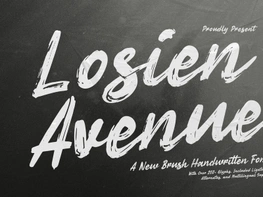 Losien Avenue | Brush Handwritten preview picture