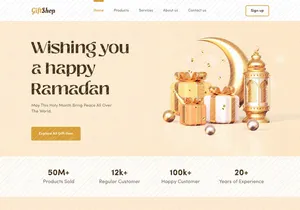 Gift Shop - Diseño de Página de Inicio 🎁
