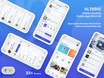 Altegic - Online Learning Mobile App UI preview picture