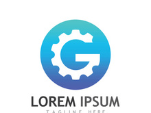 Gear logo with a creative idea.