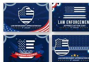 11 Law Enforcement Appreciation Day Illustration