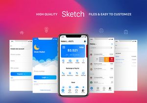 Mobi Wallet - Fintech Apps and Banking Mobile UI KIT