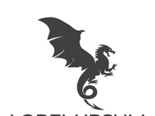 Dragon logo art illustration