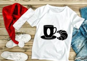 Coffee Cup and Croissant Breakfast Icon