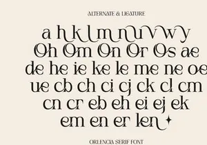Orlencia – Elegant Modern Serif Font