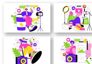 10 Influencers Lifestyle Illustration