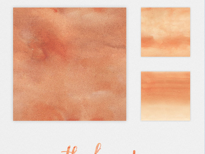 Watercolor Seamless Textures - Orange Pack