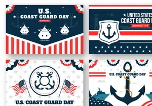 10 United States Coast Guard Day Illustration