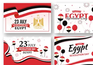 13 Egypt Revolution Day Illustration