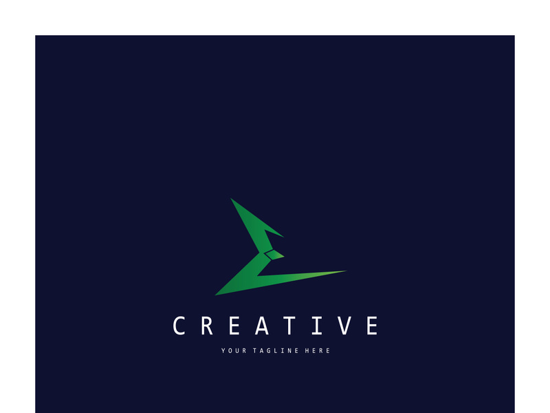 creative letter e logo design, for brand, startup, business, company, identity, application, vector