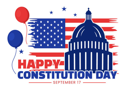 15 Constitution Day United States Illustration