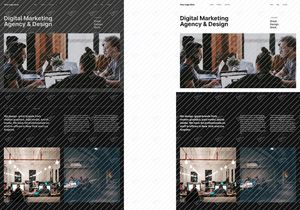 Modelo Premium de Agência de Marketing para Figma