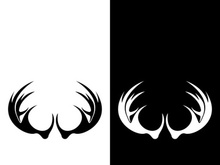 Deer logo template vector icon illustration design