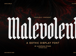 Malevolent - Display Font preview picture