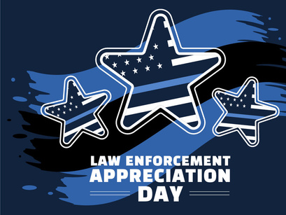 11 Law Enforcement Appreciation Day or LEAD Illustration