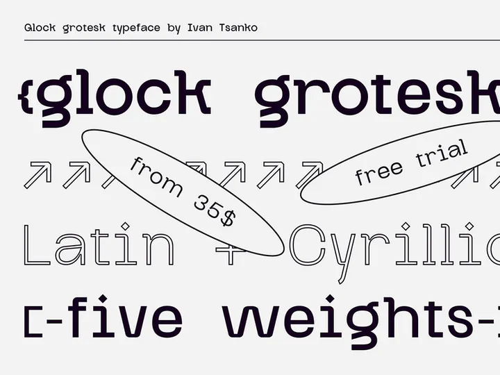 Glock Grotesk — Free Trial