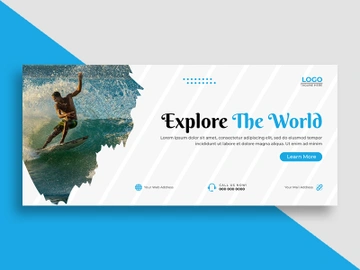 Travel Agency Facebook Cover Template Ver-2 preview picture