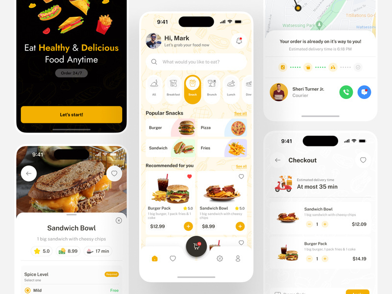 Food App concept design