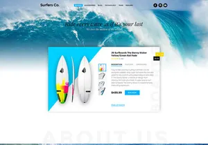 Surfers Co. – A Bootstrap-ready PSD template