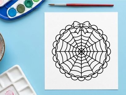 Mandala geométrico desenhado à mão com padrões florais intrincados. Design circular simétrico para livros de colorir e projetos de arte digital.