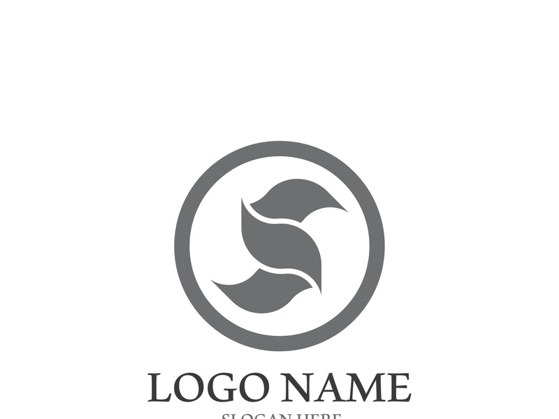 S letter creative icon logo design elegant vector illustration