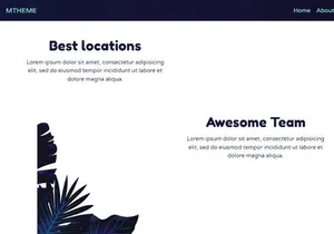 Mtheme-Nature Simple Modern Bootstrap Landing Page Template