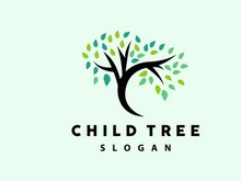 Tree Logo, Life Balance Education Vector